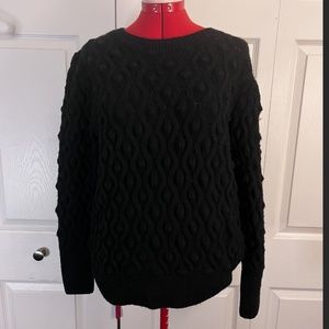 Sweet Romeo Bubble Knit Textured Sweater L